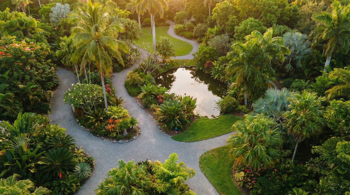 大奶：航拍植物园全景视频演示